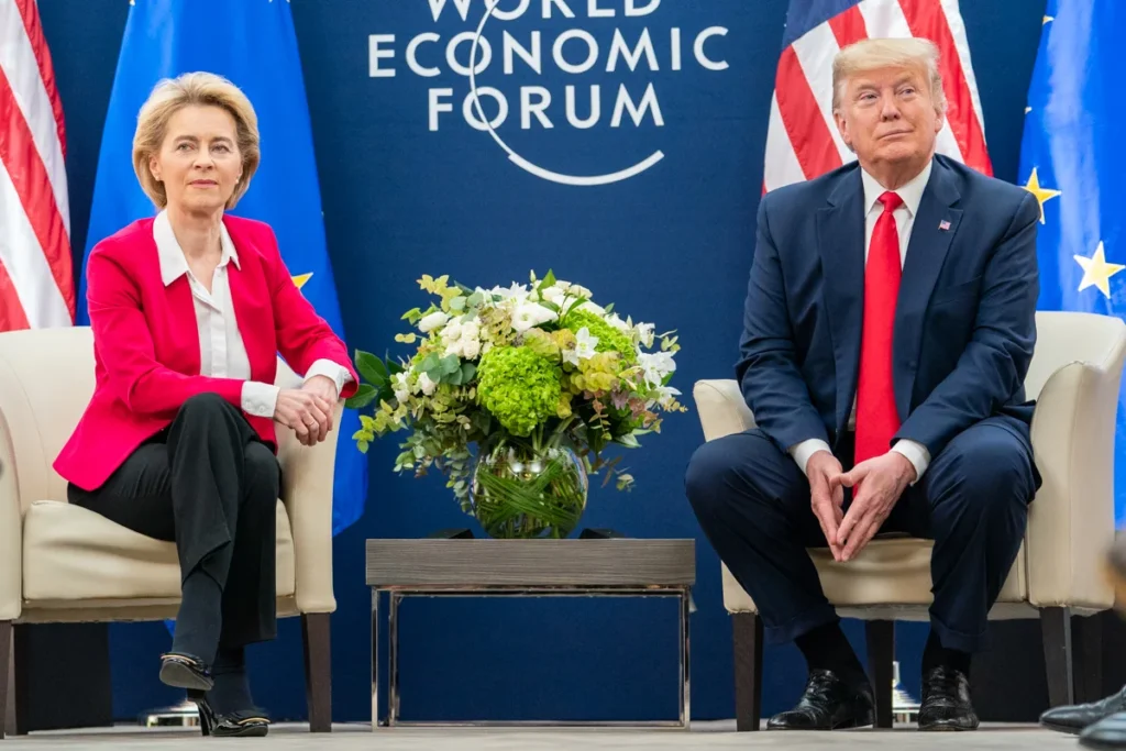 guerre commerciale ursula von der leyen donald trump