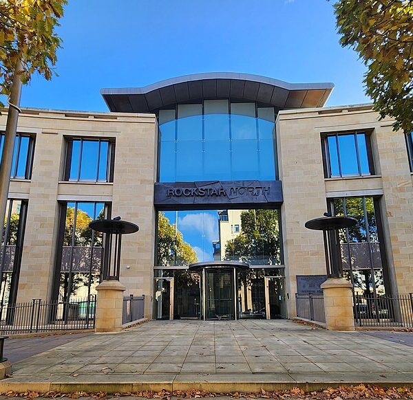 Siège de Rockstar North, studio développeur de GTA VI, à Édimbourg