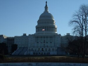 CLARITY Act : Capitole américain où le Sénat a bloqué le texte sur les cryptomonnaies