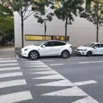 FSD Tesla en France avec une Model Y à Courbevoie