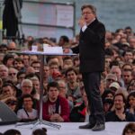 Jean-Luc Mélenchon lors d’un meeting politique