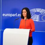 Manon Aubry au Parlement européen après ses propos sur les milliardaires et leur rôle économique