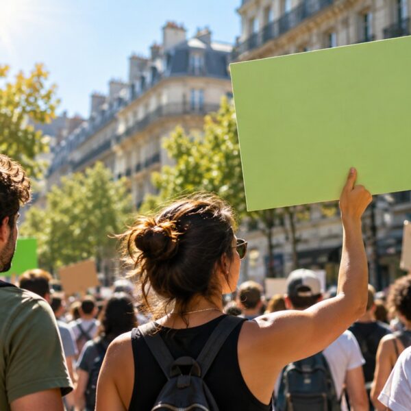 Marches pour le climat : mobilisation illustrant les enjeux de chaleur pour les entreprises