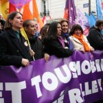 Sophie Binet de la CGT lors d’une manifestation avant la grève du 29 septembre 2026