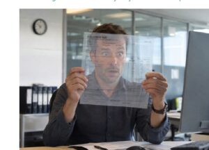 Transparence salariale : salarié consultant un bulletin de paie en entreprise