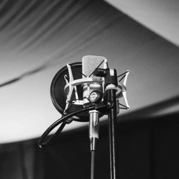 Microphone dans un studio d’enregistrement à Sarrebruck