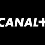 Logo CANAL+ en lettres blanches sur fond noir.